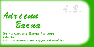 adrienn barna business card